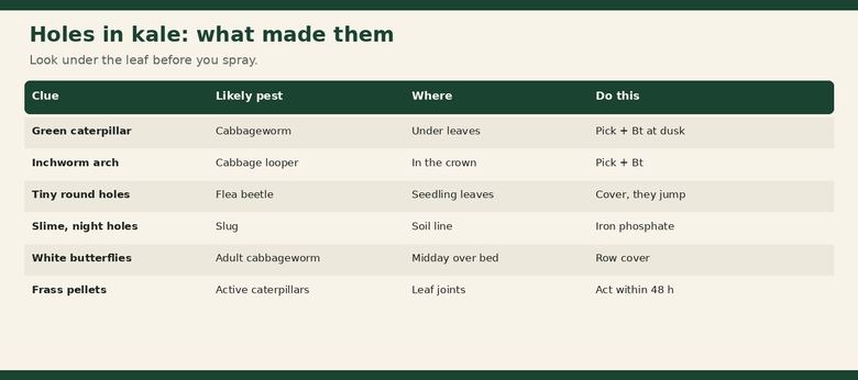 Holes in Kale Leaves: What’s Eating Them and How to Stop It